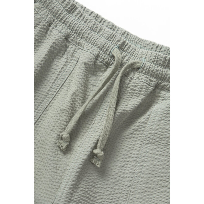 Seersucker Chef Shorts in Sage