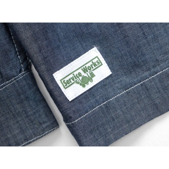 Chambray Resort Shirt in Dark Blue