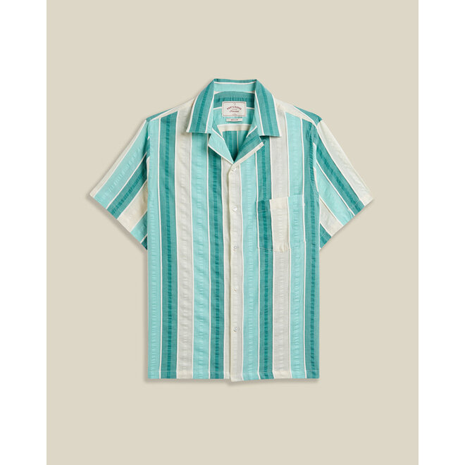 Punta Vacation Shirt in Green/White