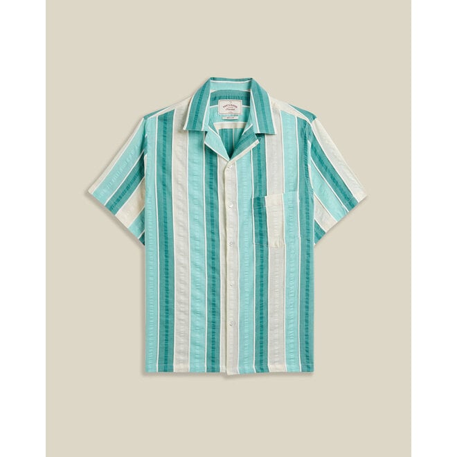 Punta Vacation Shirt in Green/White