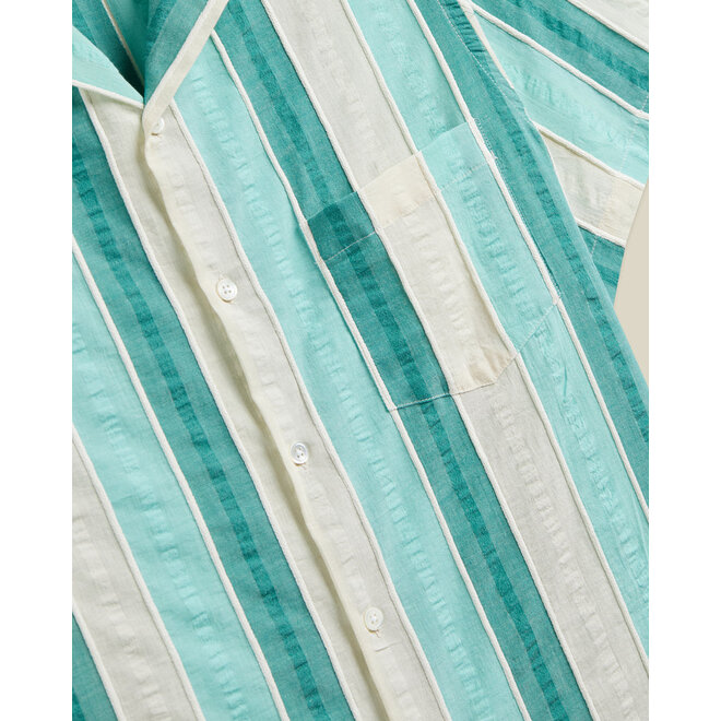 Punta Vacation Shirt in Green/White