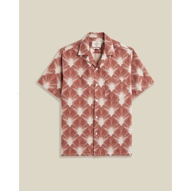 Feathers Vacation Shirt in Clay