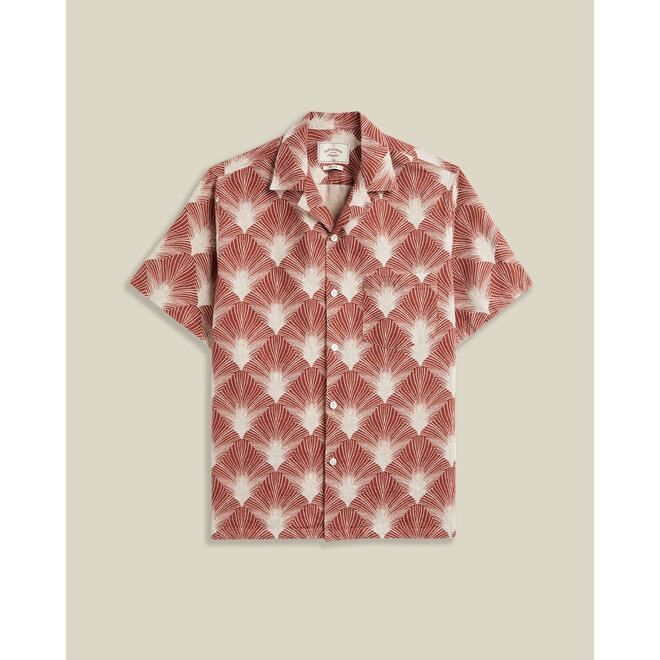 Feathers Vacation Shirt in Clay