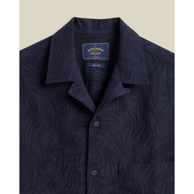 Palm Vacation Shirt in Navy