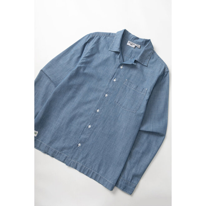 Chambray Resort Shirt in Light Blue