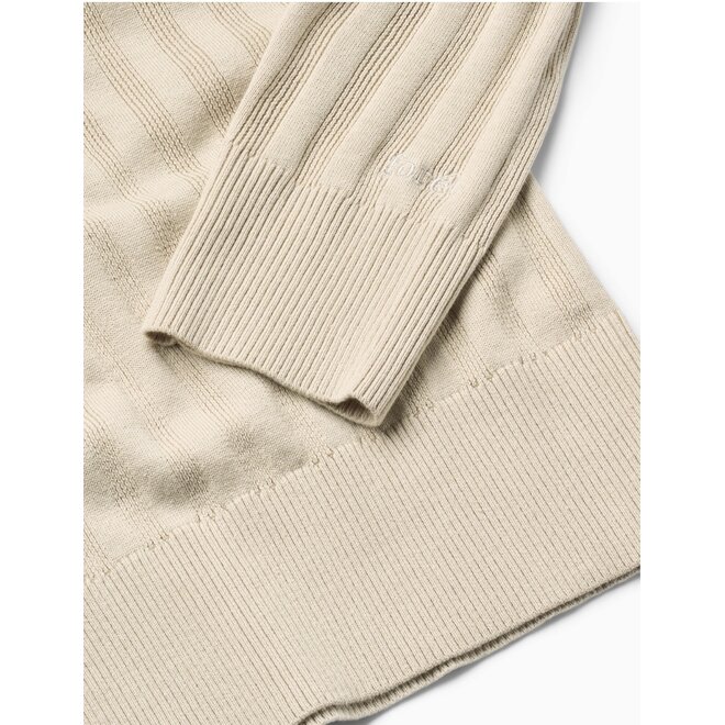 Base Cotton Linen Polo in Oatmeal