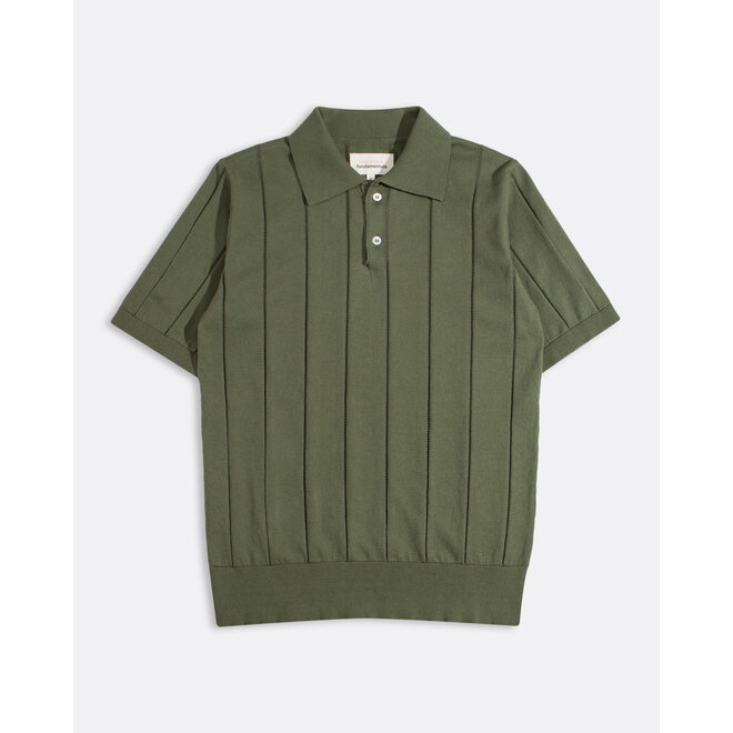 Jacobs Knitted Polo in Green