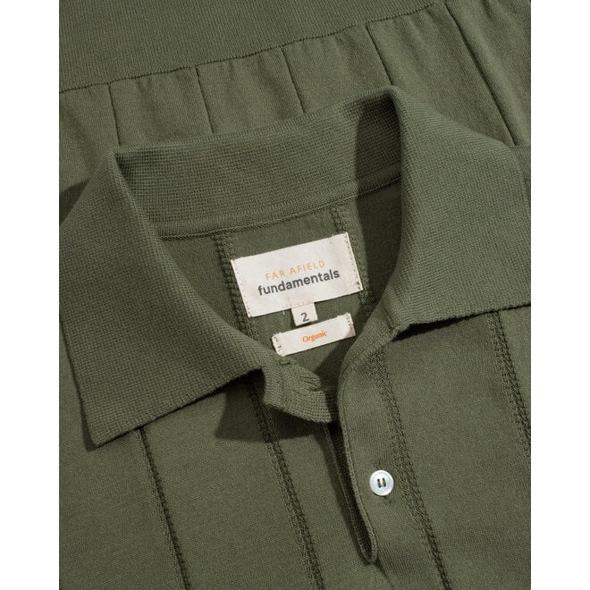 Jacobs Knitted Polo in Green