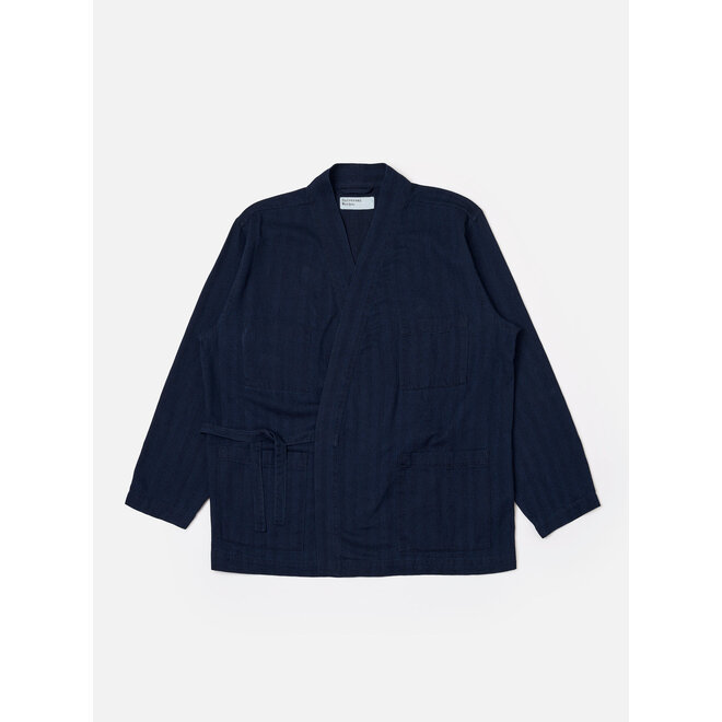 Kyoto Herringbone Work Jacket in Indigo