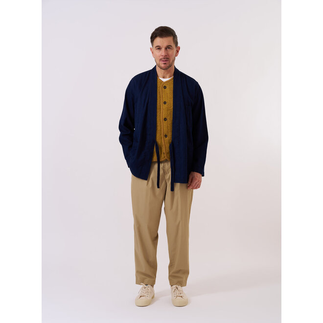 Kyoto Herringbone Work Jacket in Indigo