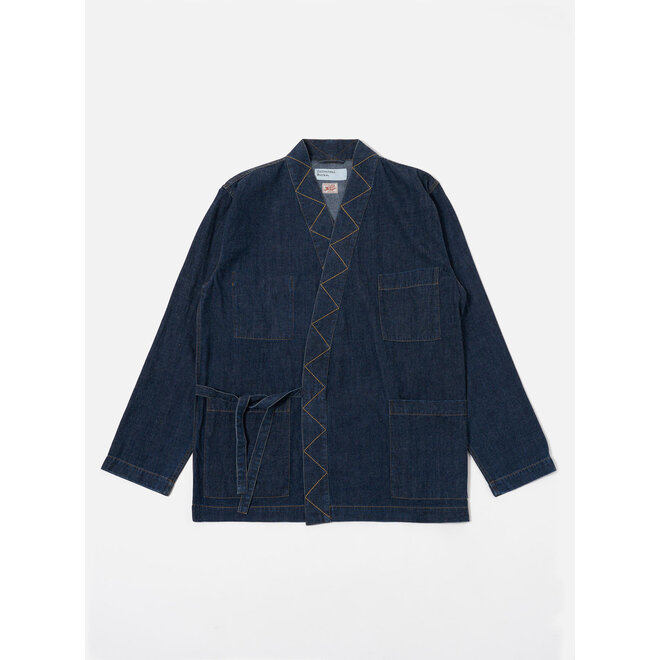 Kyoto Work Jacket in Indigo Kaihara Denim