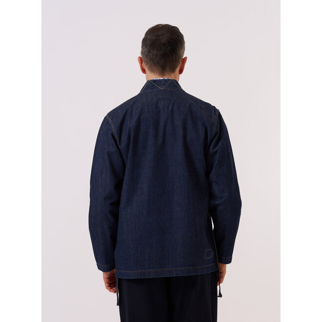Kyoto Work Jacket in Indigo Kaihara Denim