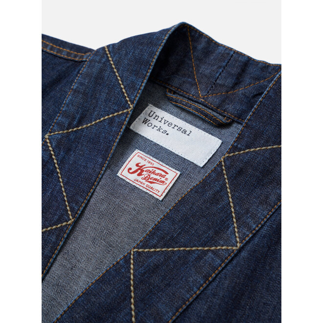 Kyoto Work Jacket in Indigo Kaihara Denim