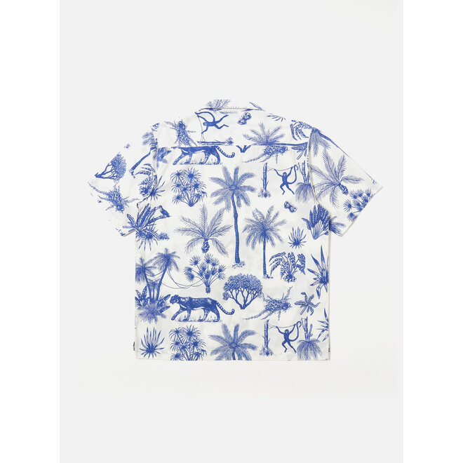 Camp Shirt in White Jungle