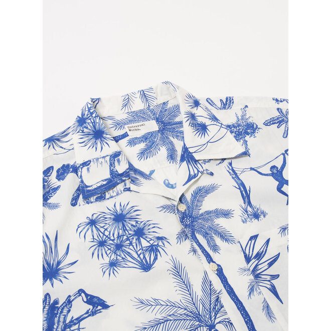 Camp Shirt in White Jungle