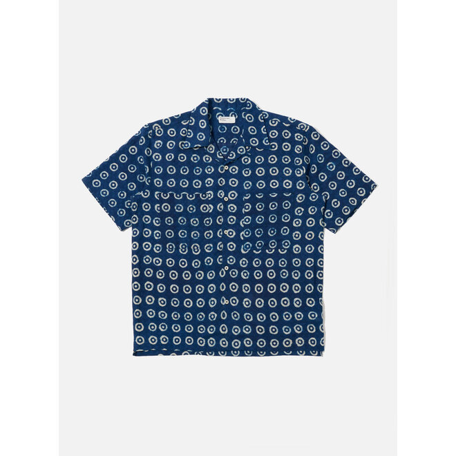 Camper Shirt in Indigo Circles