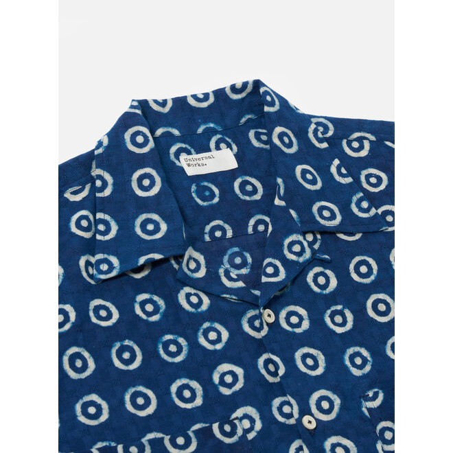 Camper Shirt in Indigo Circles