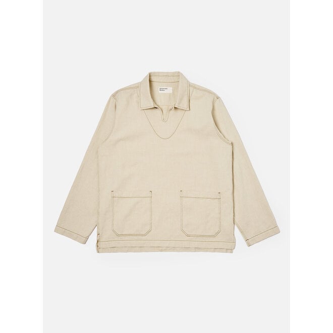 Smock Overshirt in Ecru