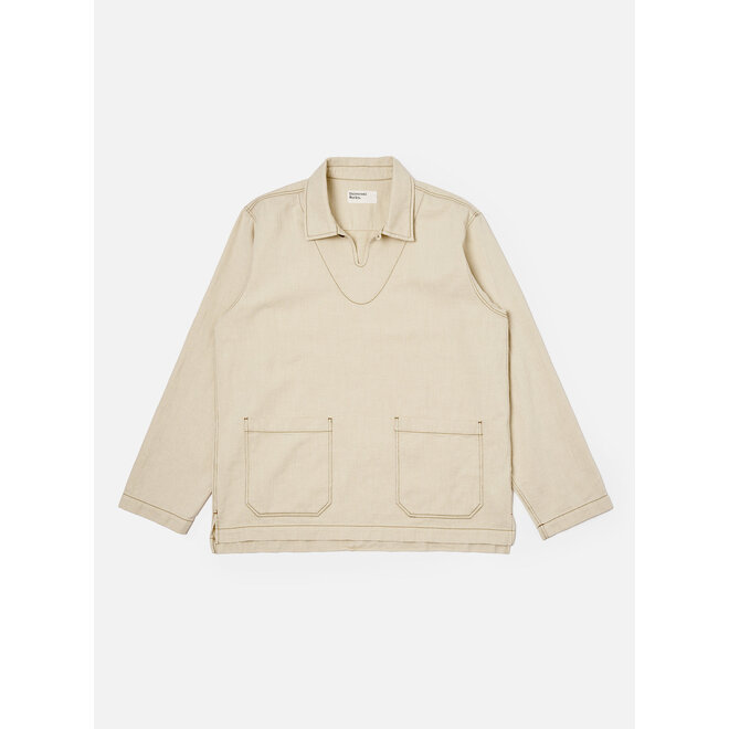 Smock Overshirt in Ecru