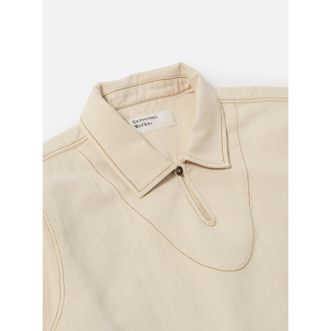Smock Overshirt in Ecru