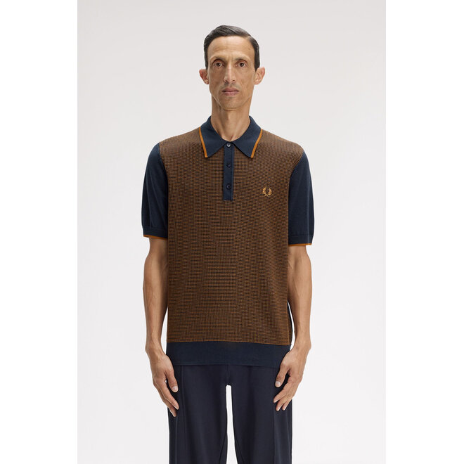 Tonic Waffle Knitted Shirt in Navy