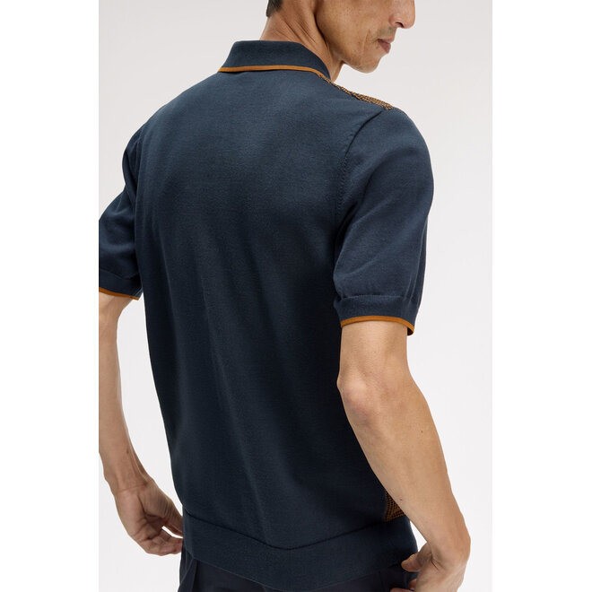 Tonic Waffle Knitted Shirt in Navy