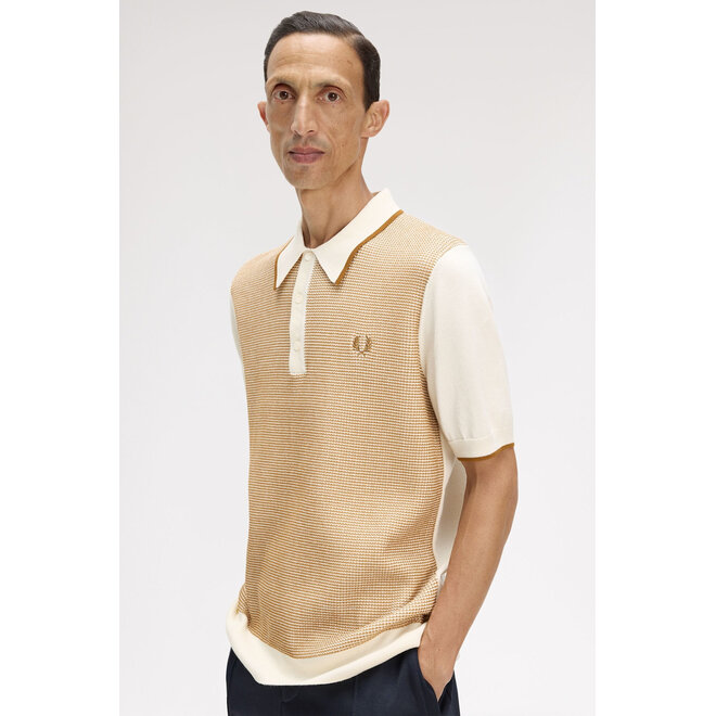 Tonic Waffle Knitted Shirt in Ecru