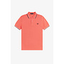 Twin Tipped Fred Perry Shirt in Strawberry Cream/Ecru/Black