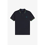 Twin Tipped Fred Perry Shirt in Navy/Dark Caramel/Sport Green
