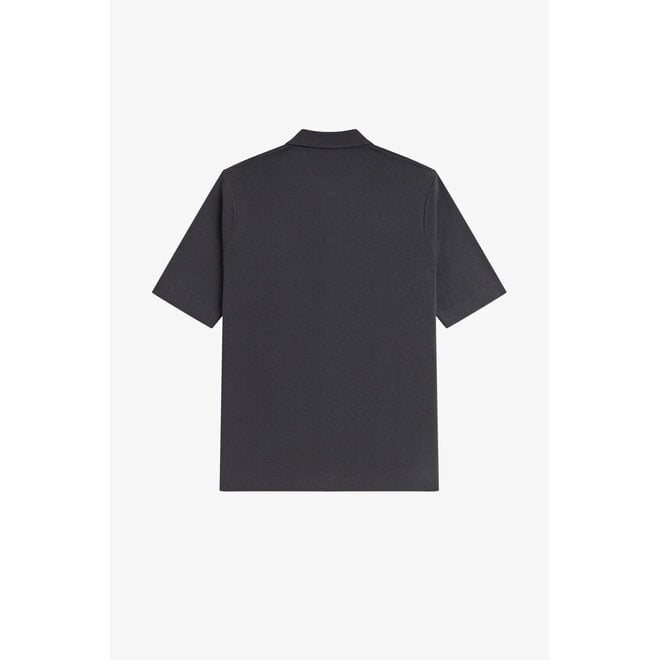 Tonal Vertical Stripe Shirt in Anchor Grey