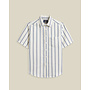 Pique Stripe Vacation Shirt in Blue
