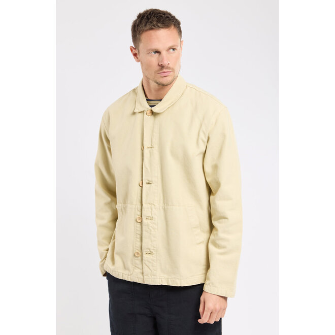 Fisherman Chore Jacket in Gravel Ecru