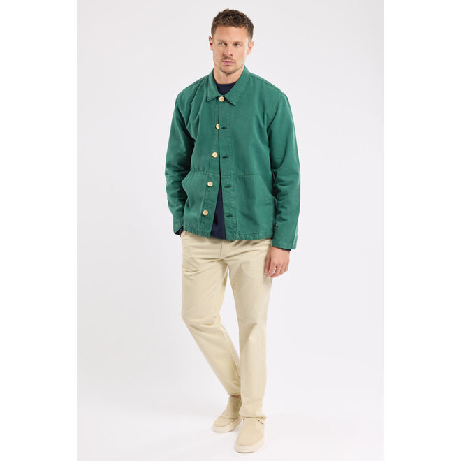 Fisherman Chore Jacket in Dark Ivy