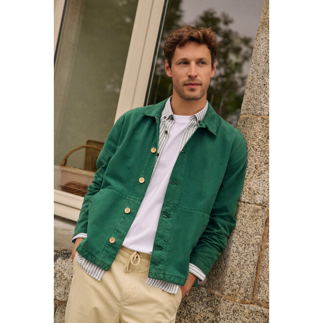 Fisherman Chore Jacket in Dark Ivy