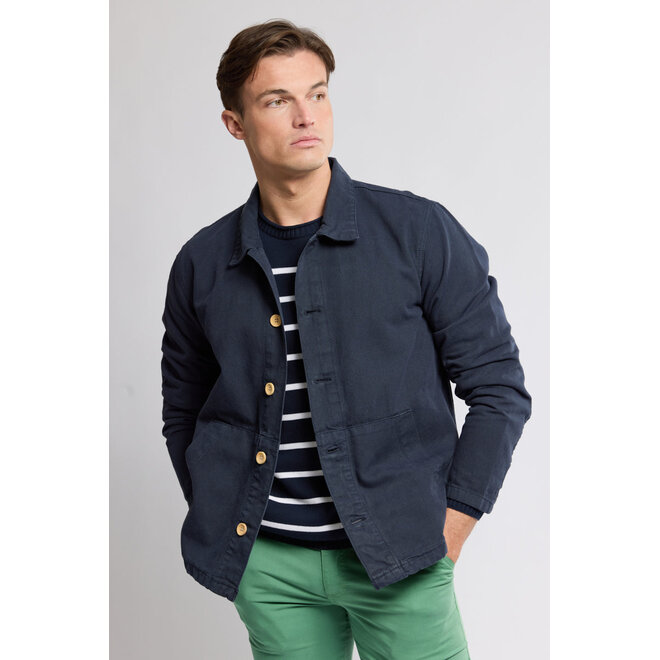Fisherman Chore Jacket in Deep Navy