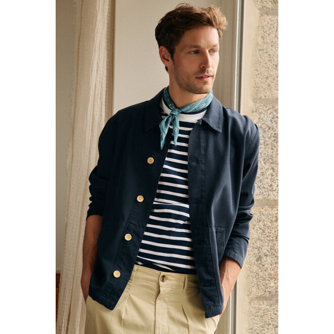Fisherman Chore Jacket in Deep Navy