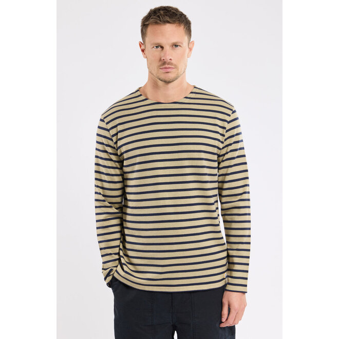 Mariniere Heritage Sweatshirt in Treehouse/Marine Deep