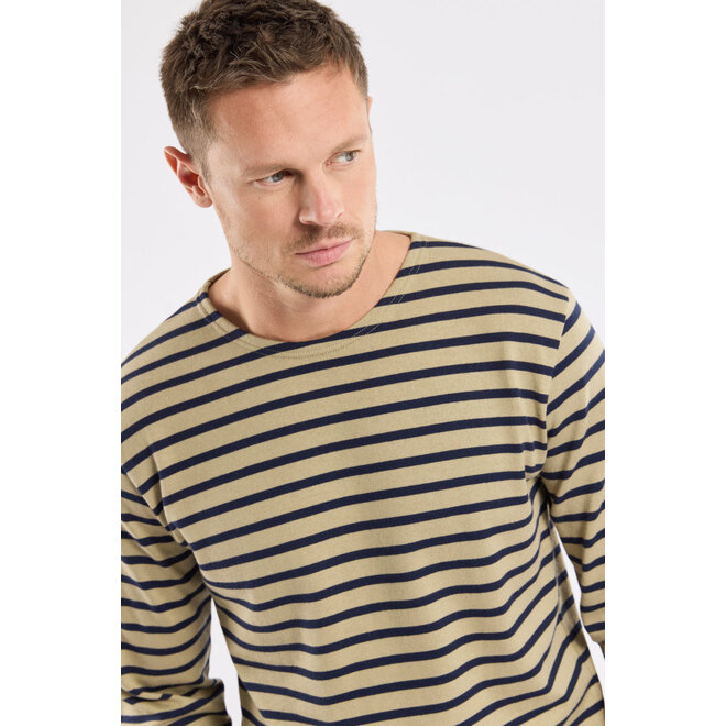 Mariniere Heritage Sweatshirt in Treehouse/Marine Deep