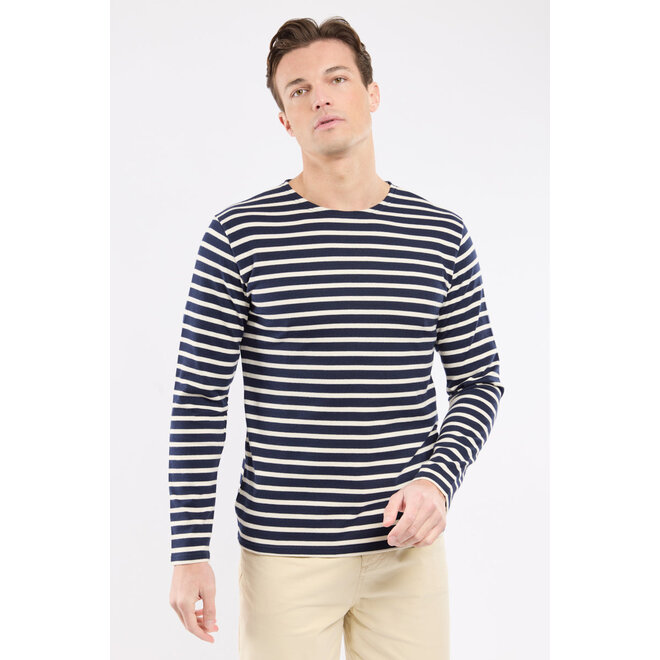 Mariniere Heritage Sweatshirt in Rich Navy/Natural