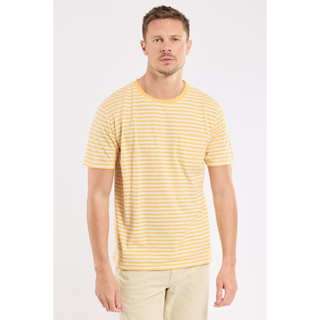 Heritage Linen Tee in Yellow/Nature