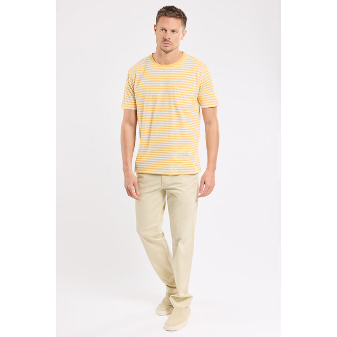 Heritage Linen Tee in Yellow/Nature