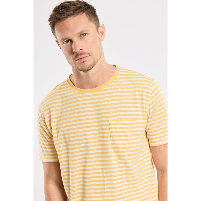 Heritage Linen Tee in Yellow/Nature