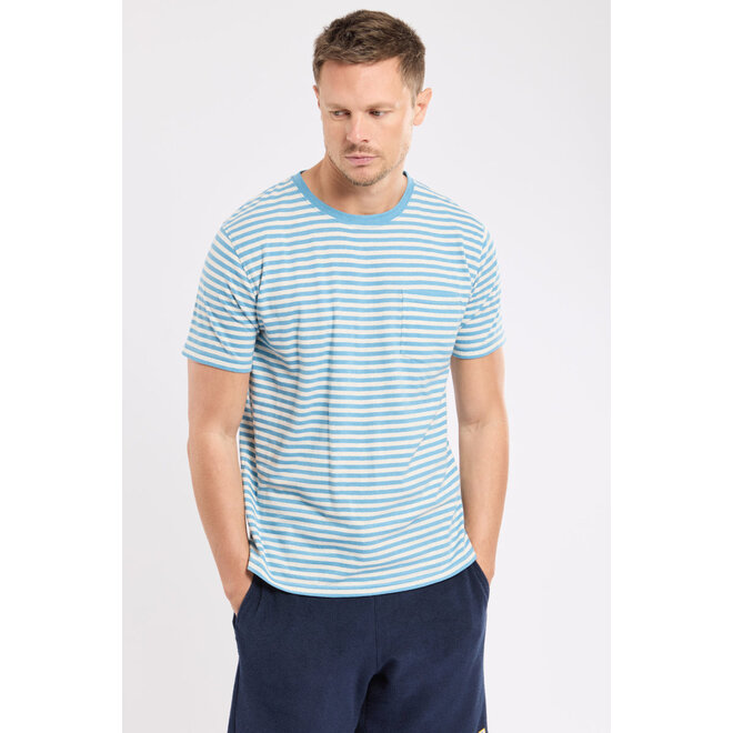 Heritage Linen Tee in Waterfall/Nature