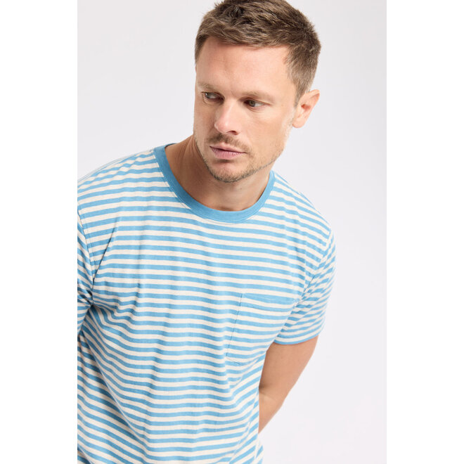 Heritage Linen Tee in Waterfall/Nature