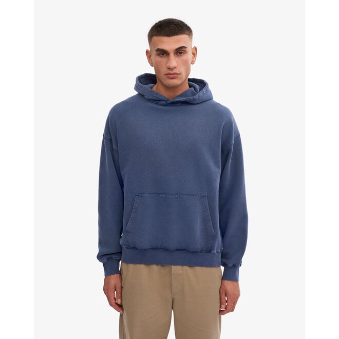 Organic Oversized Hood in Neptune Blue