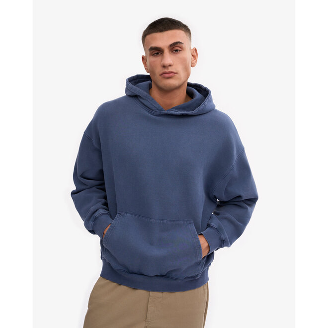Organic Oversized Hood in Neptune Blue