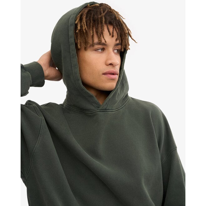 Organic Oversized Hood in Midnight Forest