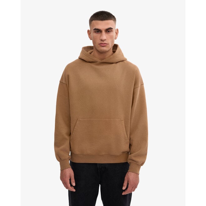 Organic Oversized Hood in Sahara Camel