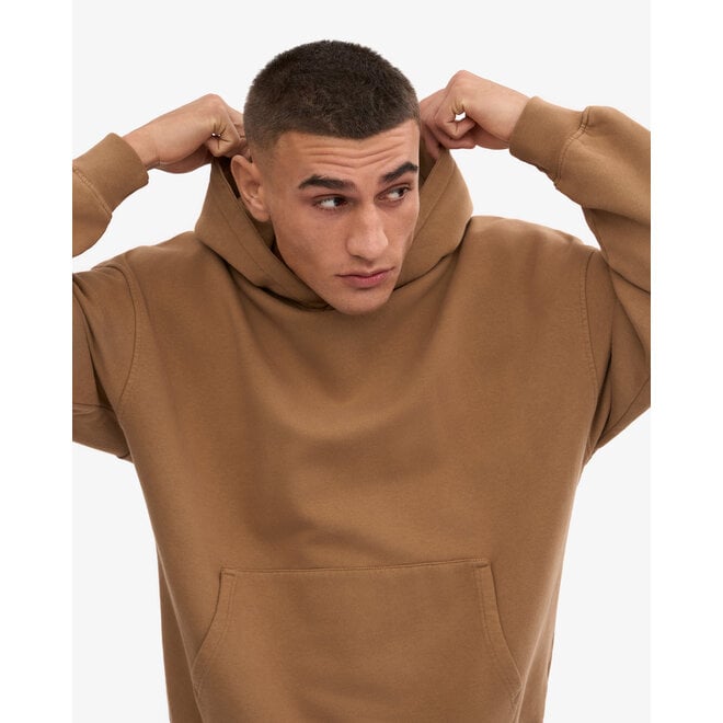Organic Oversized Hood in Sahara Camel