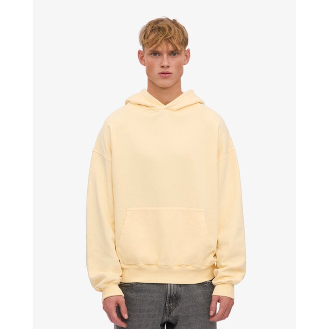 Organic Oversized Hood in Soft Yellow